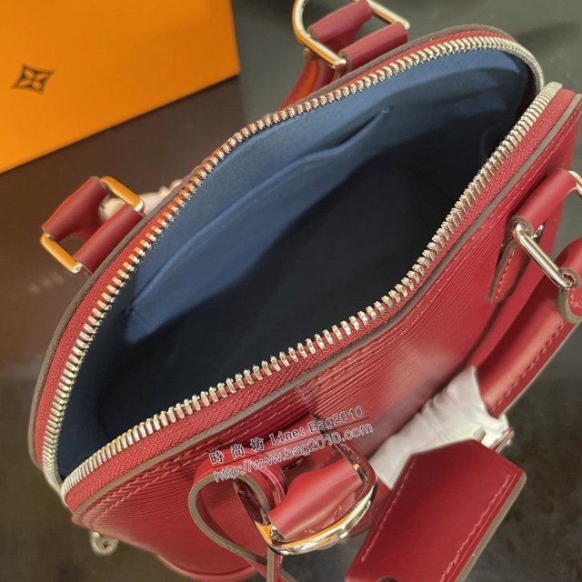 lv路易威登專櫃2022新款Epi皮革Alma BB手袋 lv提花寬肩帶休閒手提包 M59345 M59346 M59357 M59358 ydh4967